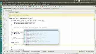 Android Kotlin Tutorial - Functions