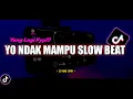 Download Lagu DJ Yo Ndak Mampu Slow Beat Remix Viral TikTok Terbaru 2022 Full Bass Ninu Ninu