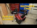 CCR 3650 Snow Thrower Let s Get It Started For The First Time In Five Years