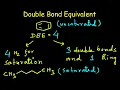 Double Bond Equivalent DBE Degree of Unsaturation Saturated and Unsaturated Organic Compounds