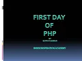 FIRST DAY OF PHP PHP PROGRAMMING INSIDE INSPIRATION ACADEMY