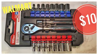 Walmart Drive Socket Set HYPER TOUGH SAE Metric 10 I LOVE IT