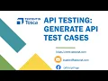 Tosca Tutorial Lesson 81 - Generate Execute API Test Cases API Testing