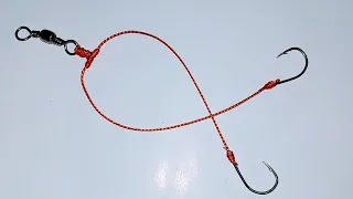 fishing knot two fishing hooks on one line t knot fishing t knot tutorial 