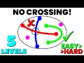Can You Solve All 5 Levels Without Crossing Lines