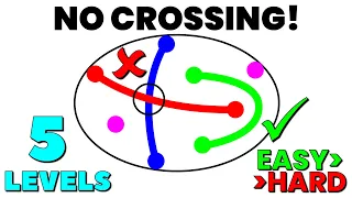 Can You Solve All 5 Levels Without Crossing Lines