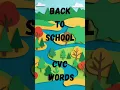 Back to School CVC Words MAP