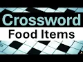 Crossword Puzzle - Category Food