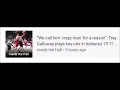 We call him crazy man for a reason Trey Galloway plays key role in Indiana s 79-71