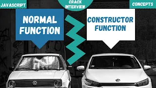 Difference Between Normal Function and Constructor Function Javascript Interview Question