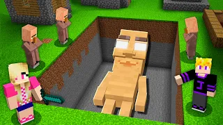 Encontramos um BRAINROT gigante enterrado no Minecraft!