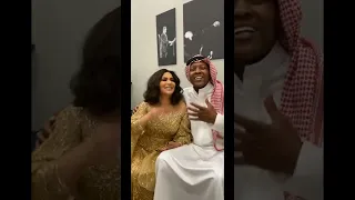 محمد الدعيع مع الفنانة الكبيرة نوال الكويتية 