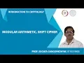Modular arithmetic shift cipher