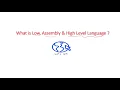 Low Assembly and High Level Language Java Programming Course in Bodo Language Tutorial 2