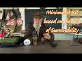 Minimal Survival Kit based on the 5C s Mentality