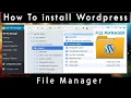 How To Install WordPress File Manager use Wp file Manager Plugin In WordPress in 2023