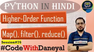 Higher Order Functions in Python map filter and reduce Python in Hindi