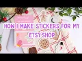 How I Make Dishwasher Safe Stickers For My Etsy Shop Full Tutorial Print and Cut Cricut
