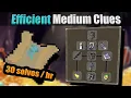 Efficient Medium Clue Solving - 1 Hour Example Commentary Process