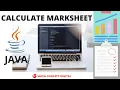 How To Create Marksheet Program in JAVA Using ALL Conditional Statement From Beginning