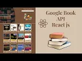 Google Books API react js project Build Books App