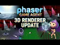 Phaser Game Agent 3D Renderer Update Real Water Lightning Explosions Magic and More