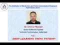 Webinar - 40 DEEP LEARNING USING PYTHON