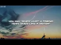 Jordi - "Just a friend" (Lyrics)