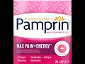 New Project Pamprin Maximum Strength Max Pain Energy Formula Menstrual Pain Relief Caplets 24 Ct