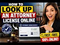 How to look up an attorney license online