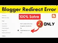 Blogger Redirect Error Redirect Error Google Search Console fix redirect error in search console