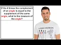 Complement vs Supplement Can You Solve This Angle Showdown