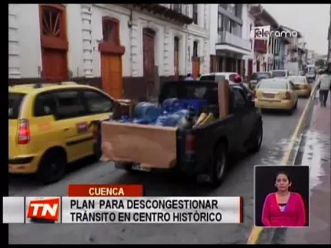 Plan para descongestionar tránsito en centro histórico