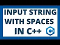 How to input string with spaces in c program tutorial Input sentence