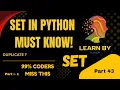 Python Set Tutorial for Beginners Set in Python Complete Explanation Part 1