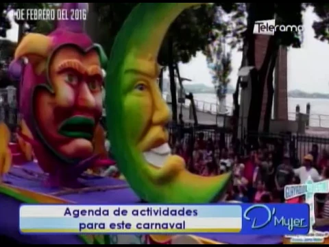Agenda de actividades para este carnaval