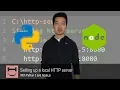 Setting up a local HTTP server with Python 3 and NodeJS