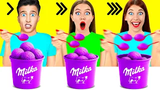 तेज मध्यम या धीमी खाद्य चुनौती | अद्भुत हैक्स और ट्रिक्स Multi DO Food Challenge