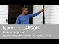 PLATINUM COLLECTION How to Adjust the Speed of the Hidden Closer