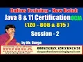 Java Certification 8 11 OCJA 1Z0 - 808 815 Session-2 The Features of Java Java Buzzwards