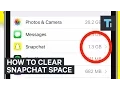 How to clear Snapchat space