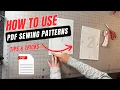How to Use PDF Sewing Patterns Beginner Guide Print Cut Sew