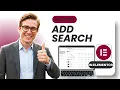 How to Add Search in Elementor Tested