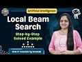 AI 15 Local Beam Search Solved Example Step-by-Step