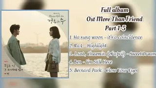 Download Full Album Ost More Than Friends Part 1-5| 경우의 수 OST Part 1-5 MP3