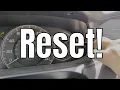 Yellow Wrench Light Oil Light Reset Honda Accord