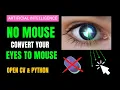 Transform Your Eyes into a Mouse Operate Computer with Eyes OpenCV Python Project