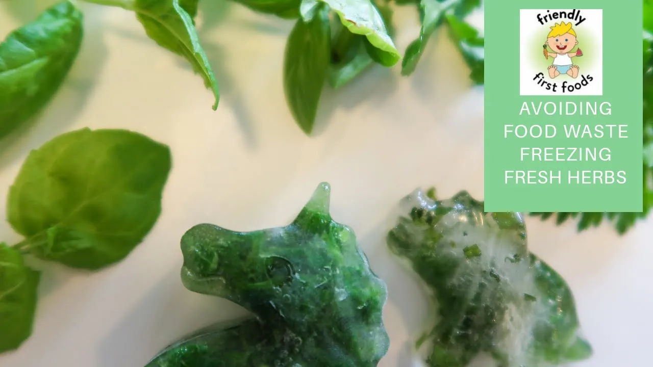 Avoiding food waste: freezing fresh herbs