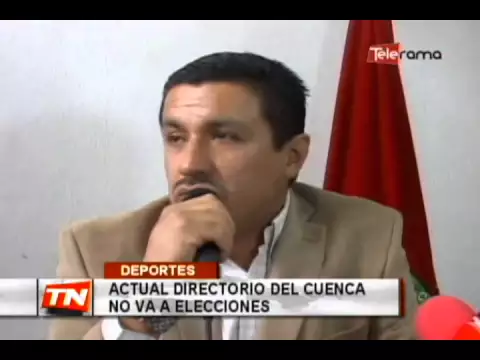 Actual directorio del Cuenca no va a elecciones