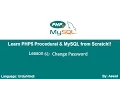PHP Procedural MySQLi Lesson 61 Change Password